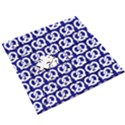 Navy Pretzel Illustrations Pattern Wooden Puzzle Square View3