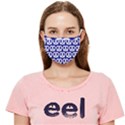 Navy Pretzel Illustrations Pattern Cloth Face Mask (Adult) View1