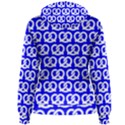 Blue Pretzel Illustrations Pattern Women s Pullover Hoodie View2