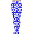 Blue Pretzel Illustrations Pattern Tights View1