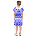 Blue Pretzel Illustrations Pattern Kids  Drop Waist Dress View2