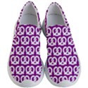 Purple Pretzel Illustrations Pattern Women s Lightweight Slip Ons View1