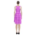 Pink Pretzel Illustrations Pattern Racerback Midi Dress View2