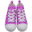 Pink Pretzel Illustrations Pattern Kids  Mid-Top Canvas Sneakers View1