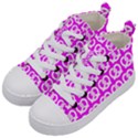 Pink Pretzel Illustrations Pattern Kids  Mid-Top Canvas Sneakers View2