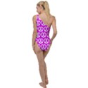 Pink Pretzel Illustrations Pattern To One Side Swimsuit View2