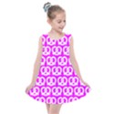 Pink Pretzel Illustrations Pattern Kids  Summer Dress View1