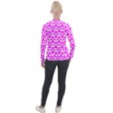 Pink Pretzel Illustrations Pattern Velvet Zip Up Jacket View2