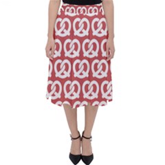 Trendy Pretzel Illustrations Pattern Classic Midi Skirt by GardenOfOphir