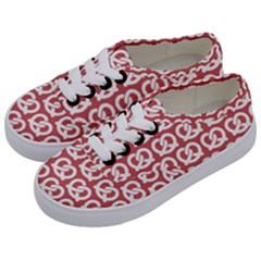 Trendy Pretzel Illustrations Pattern Kids  Classic Low Top Sneakers