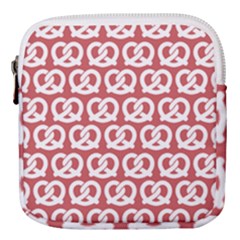 Trendy Pretzel Illustrations Pattern Mini Square Pouch by GardenOfOphir