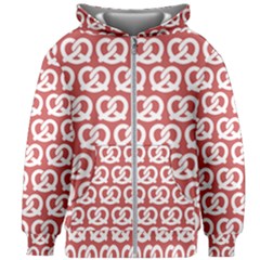 Trendy Pretzel Illustrations Pattern Kids  Zipper Hoodie Without Drawstring by GardenOfOphir