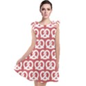 Trendy Pretzel Illustrations Pattern Tie Up Tunic Dress View1