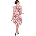 Trendy Pretzel Illustrations Pattern Tie Up Tunic Dress View2