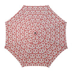 Chic Pretzel Illustrations Pattern Golf Umbrellas by GardenOfOphir