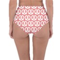 Chic Pretzel Illustrations Pattern Reversible High-Waist Bikini Bottoms View4