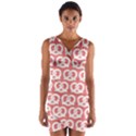 Chic Pretzel Illustrations Pattern Wrap Front Bodycon Dress View1