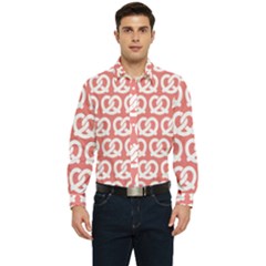 Chic Pretzel Illustrations Pattern Men s Long Sleeve  Shirt by GardenOfOphir