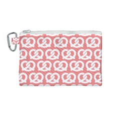 Chic Pretzel Illustrations Pattern Canvas Cosmetic Bag (medium) by GardenOfOphir