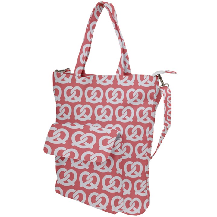 Chic Pretzel Illustrations Pattern Shoulder Tote Bag