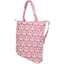 Chic Pretzel Illustrations Pattern Shoulder Tote Bag View2