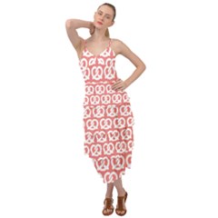 Chic Pretzel Illustrations Pattern Layered Bottom Dress by GardenOfOphir