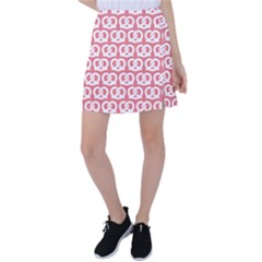 Chic Pretzel Illustrations Pattern Tennis Skirt by GardenOfOphir