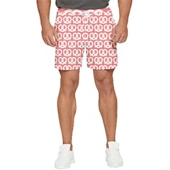 Chic Pretzel Illustrations Pattern Men s Runner Shorts by GardenOfOphir