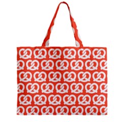 Coral Pretzel Illustrations Pattern Zipper Mini Tote Bag by GardenOfOphir