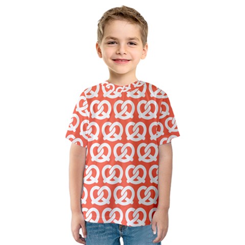 Coral Pretzel Illustrations Pattern Kids  Sport Mesh Tee by GardenOfOphir