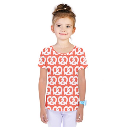 Coral Pretzel Illustrations Pattern Kids  One Piece Tee by GardenOfOphir