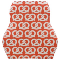 Coral Pretzel Illustrations Pattern Car Seat Velour Cushion  by GardenOfOphir