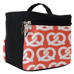 Coral Pretzel Illustrations Pattern Make Up Travel Bag (small) by GardenOfOphir