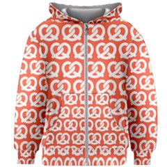 Coral Pretzel Illustrations Pattern Kids  Zipper Hoodie Without Drawstring by GardenOfOphir