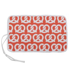 Coral Pretzel Illustrations Pattern Pen Storage Case (m) by GardenOfOphir