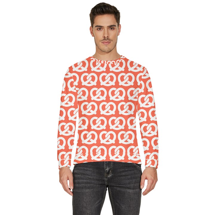 Coral Pretzel Illustrations Pattern Men s Fleece Sweatshirt