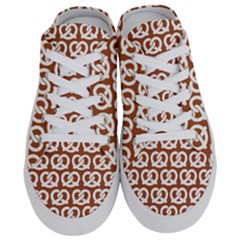 Brown Pretzel Illustrations Pattern Half Slippers by GardenOfOphir