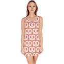 Salmon Pretzel Illustrations Pattern Bodycon Dress View1