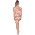 Salmon Pretzel Illustrations Pattern Bodycon Dress View4