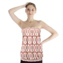 Salmon Pretzel Illustrations Pattern Strapless Top View1