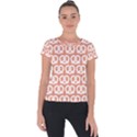 Salmon Pretzel Illustrations Pattern Short Sleeve Sports Top  View1