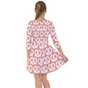 Salmon Pretzel Illustrations Pattern Smock Dress View2