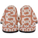 Salmon Pretzel Illustrations Pattern Women s Chunky Heel Loafers View4