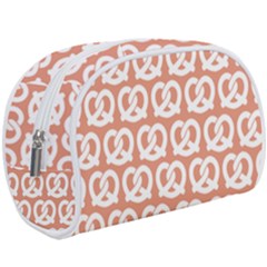 Salmon Pretzel Illustrations Pattern Make Up Case (large) by GardenOfOphir