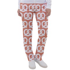 Salmon Pretzel Illustrations Pattern Women s Casual Pants by GardenOfOphir