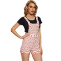 Salmon Pretzel Illustrations Pattern Short Overalls View3