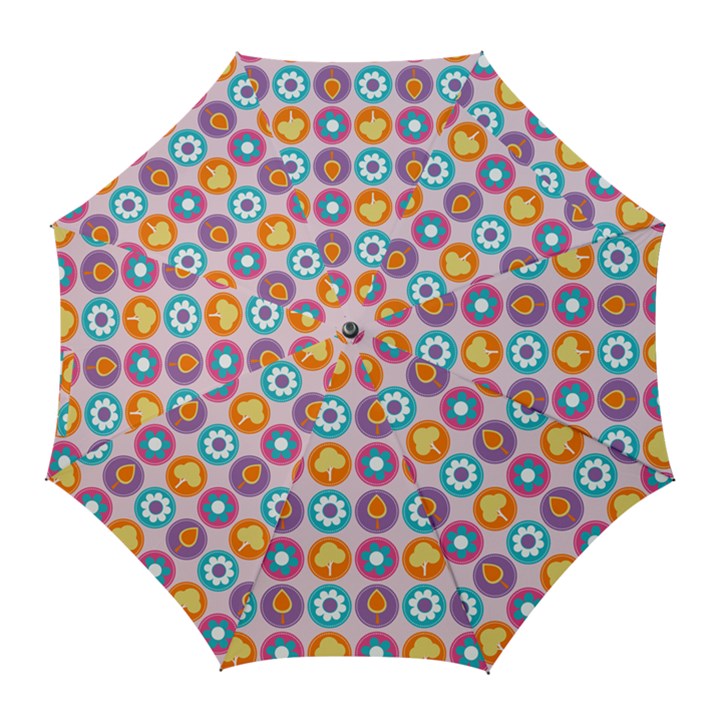 Chic Floral Pattern Golf Umbrellas