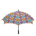 Chic Floral Pattern Golf Umbrellas View3