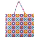 Chic Floral Pattern Zipper Large Tote Bag View1