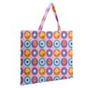 Chic Floral Pattern Zipper Large Tote Bag View2